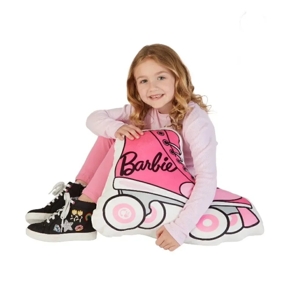 Barbie Pink Roller Skate Kids Bedding Decorative Pillow